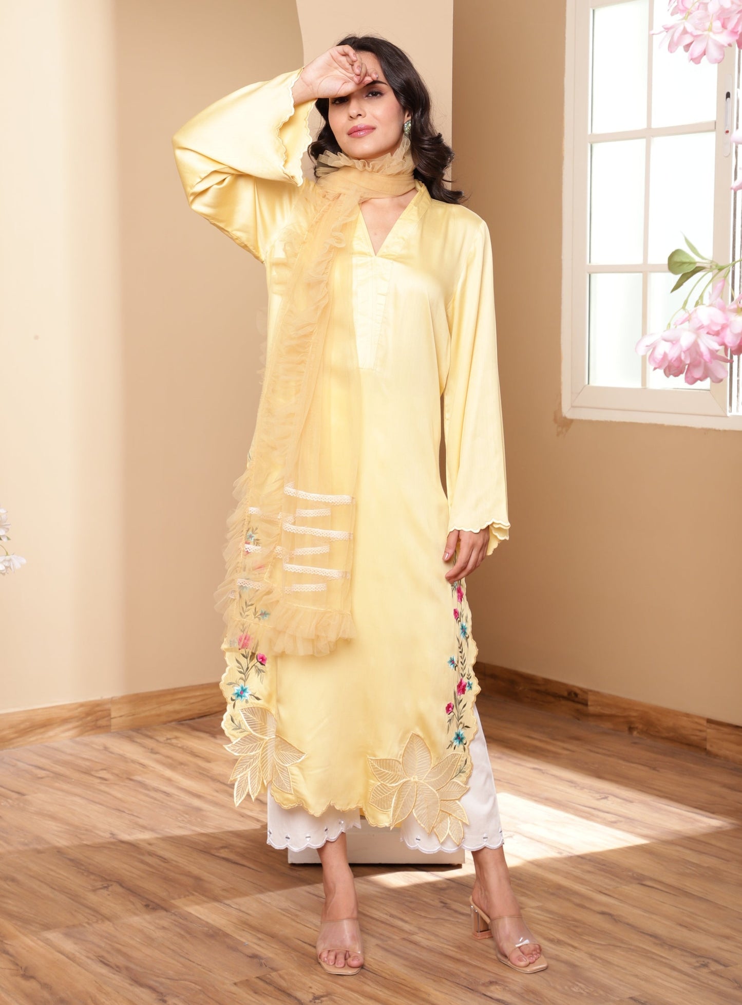 Sunny Salmon Kurta