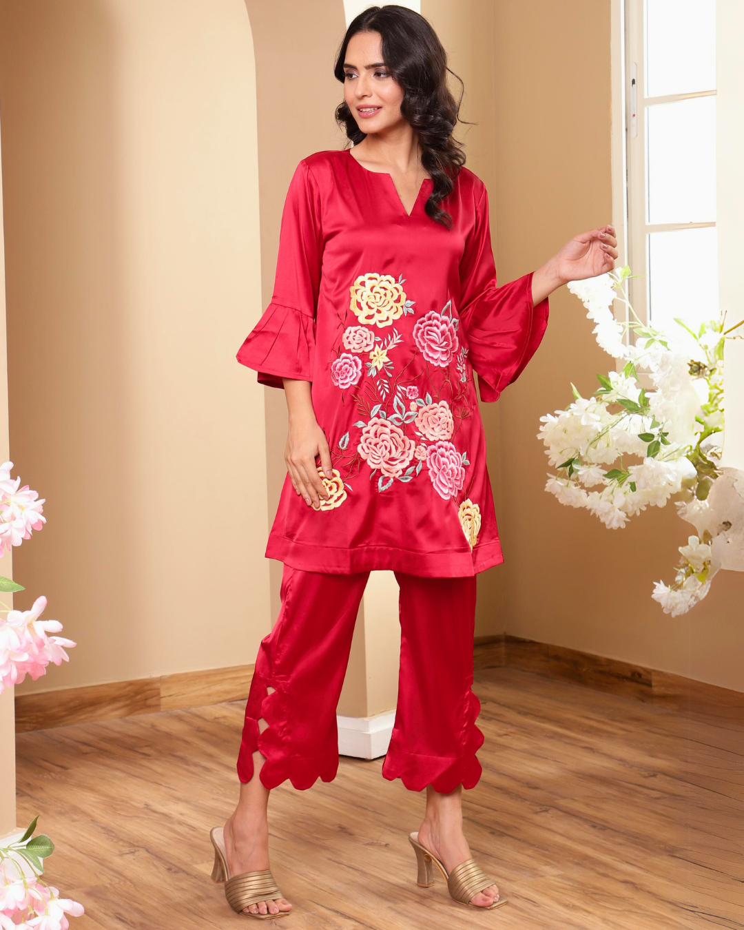 Ruby Florid Kurta