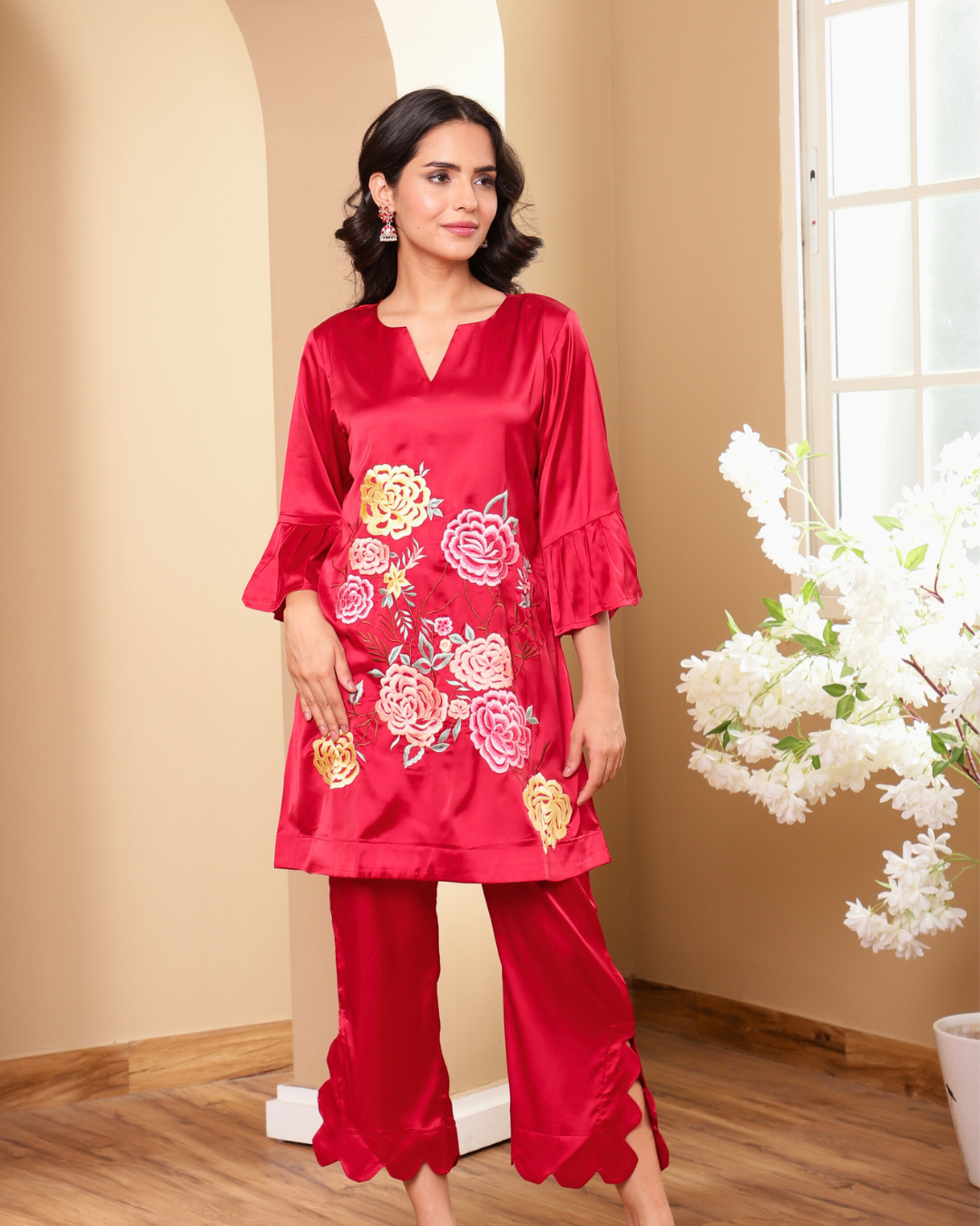 Ruby Florid Kurta