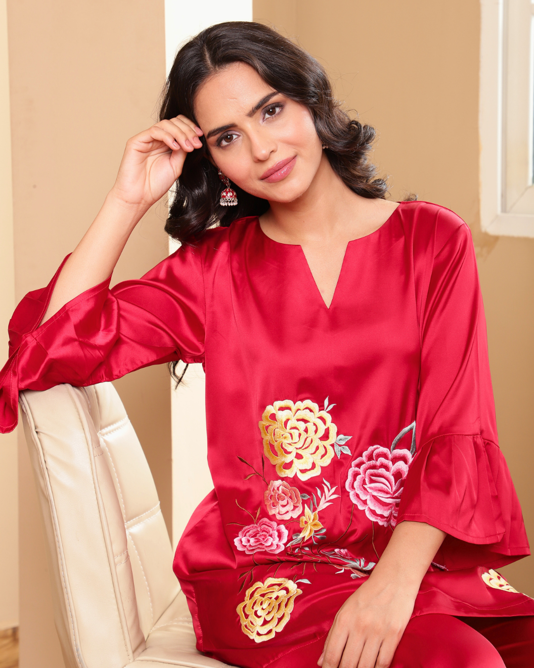 Ruby Florid Kurta