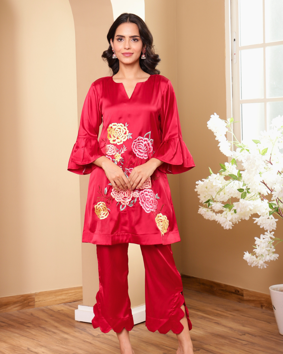 Ruby Florid Kurta