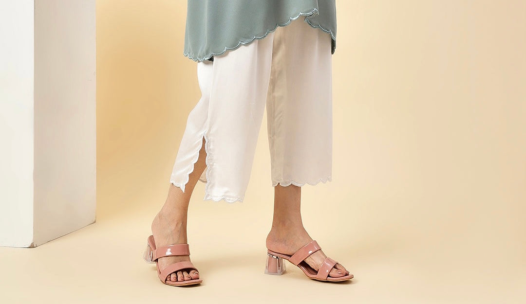 Palazzo Pants with Cut Work