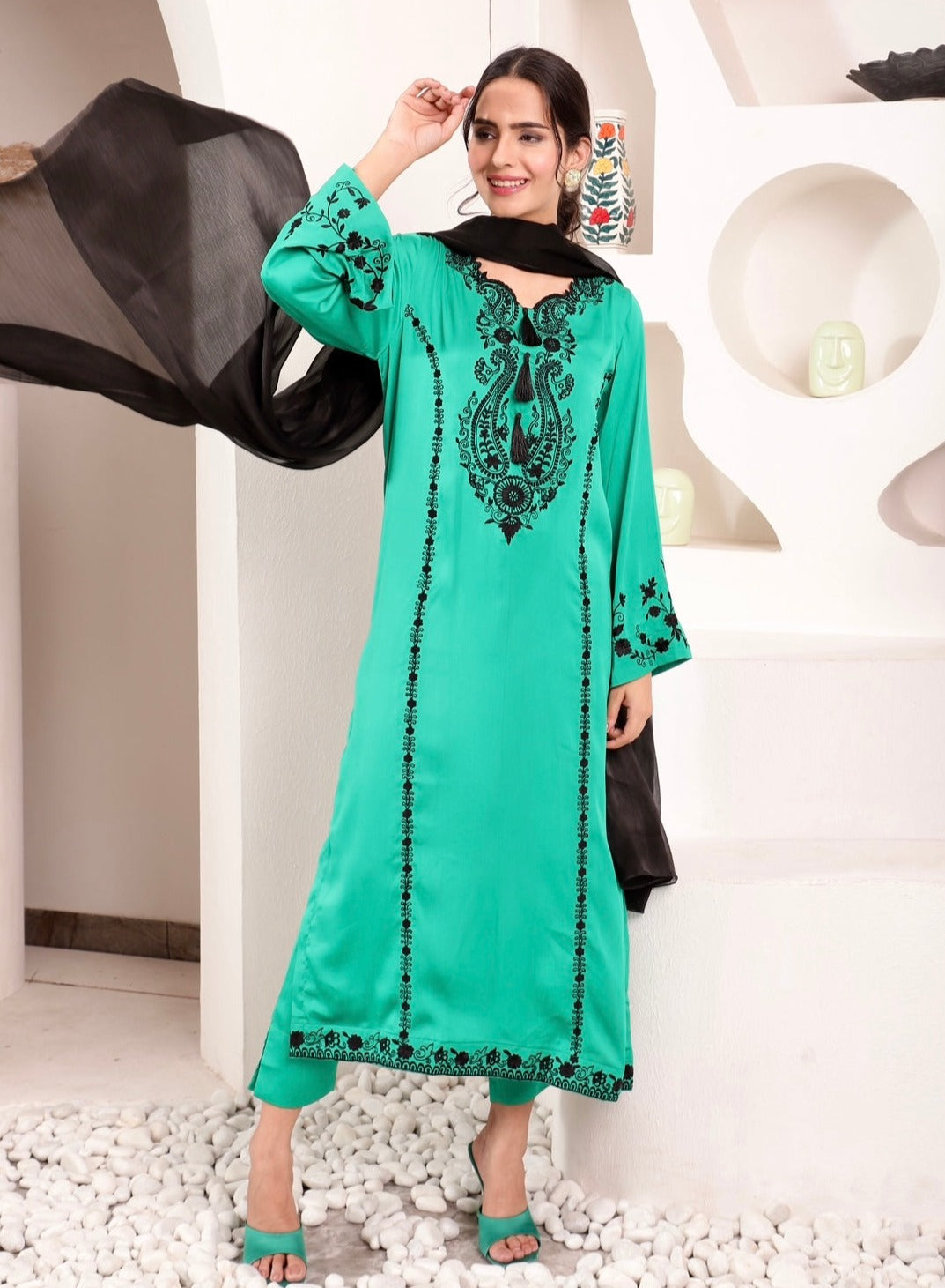 Long Emerald Kurta