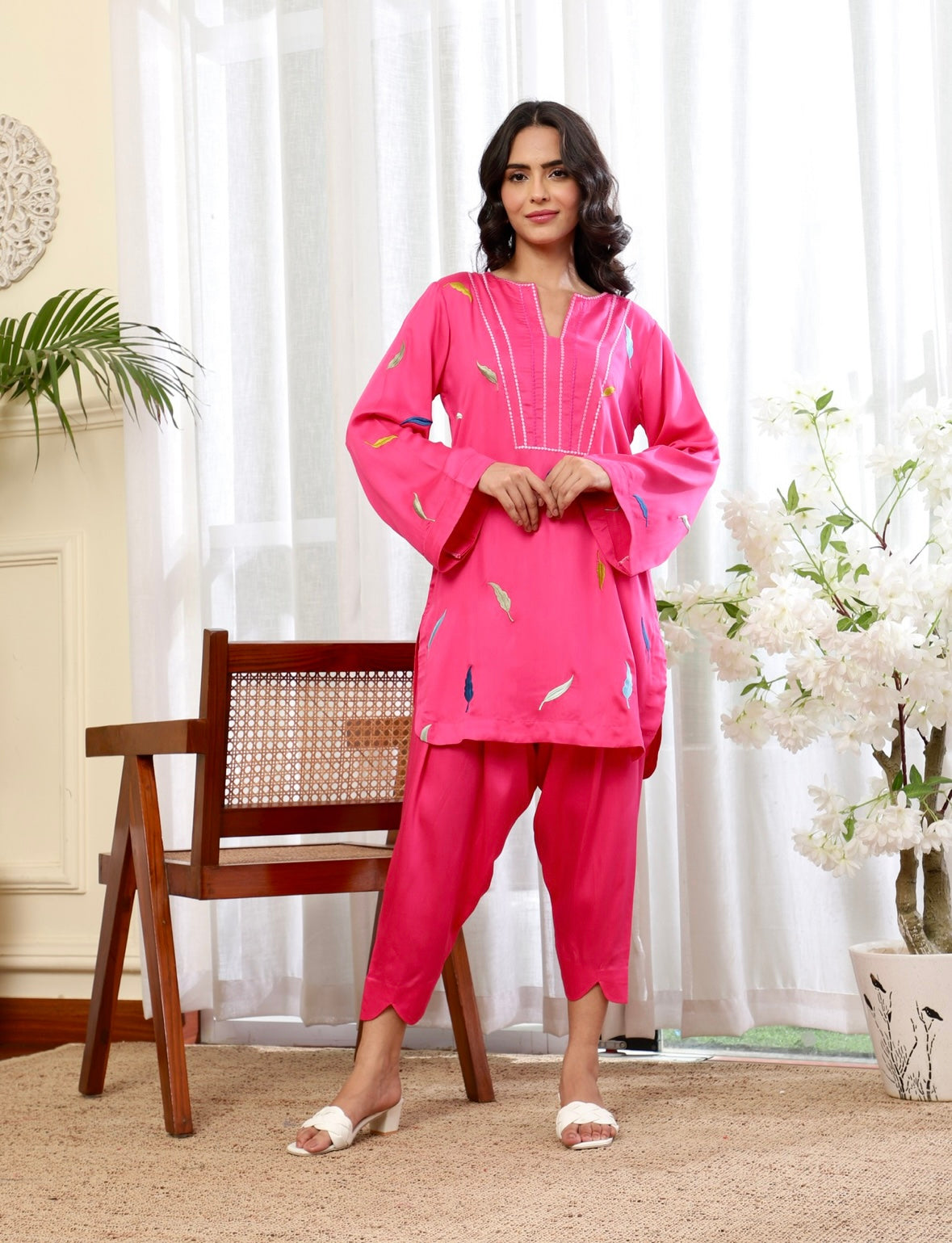 Fuchsia Autumn Kurta