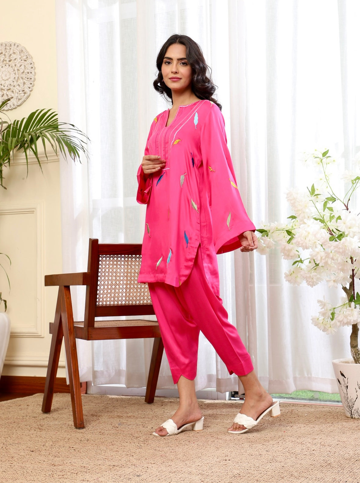 Fuchsia Autumn Kurta