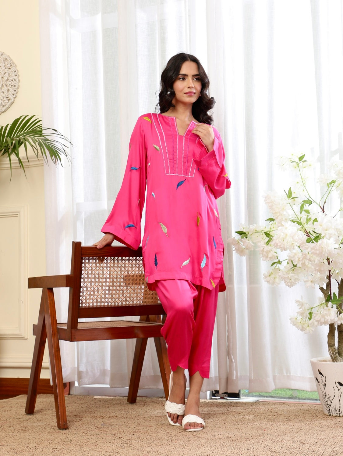 Fuchsia Autumn Kurta