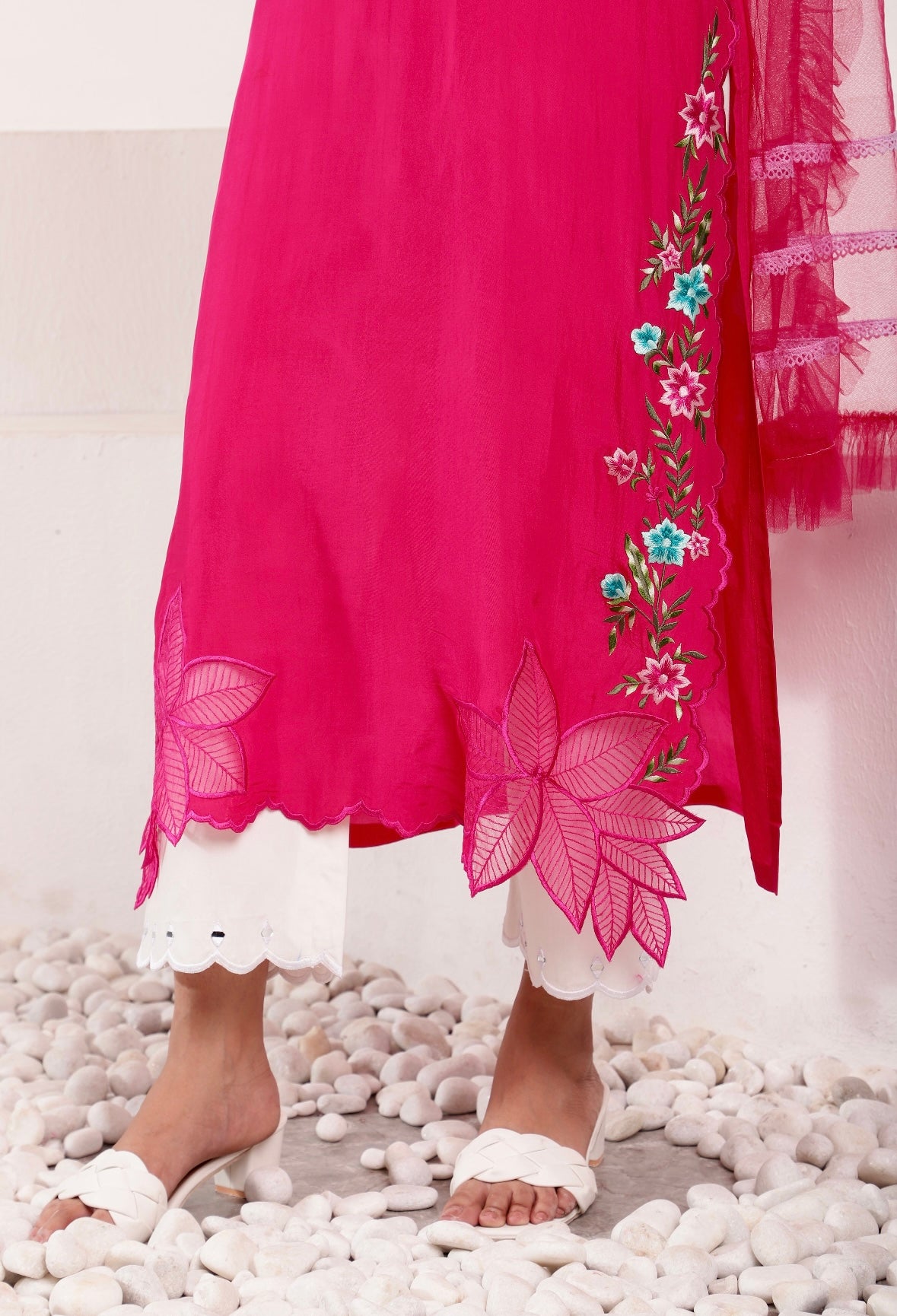 Blush Salmon Kurta