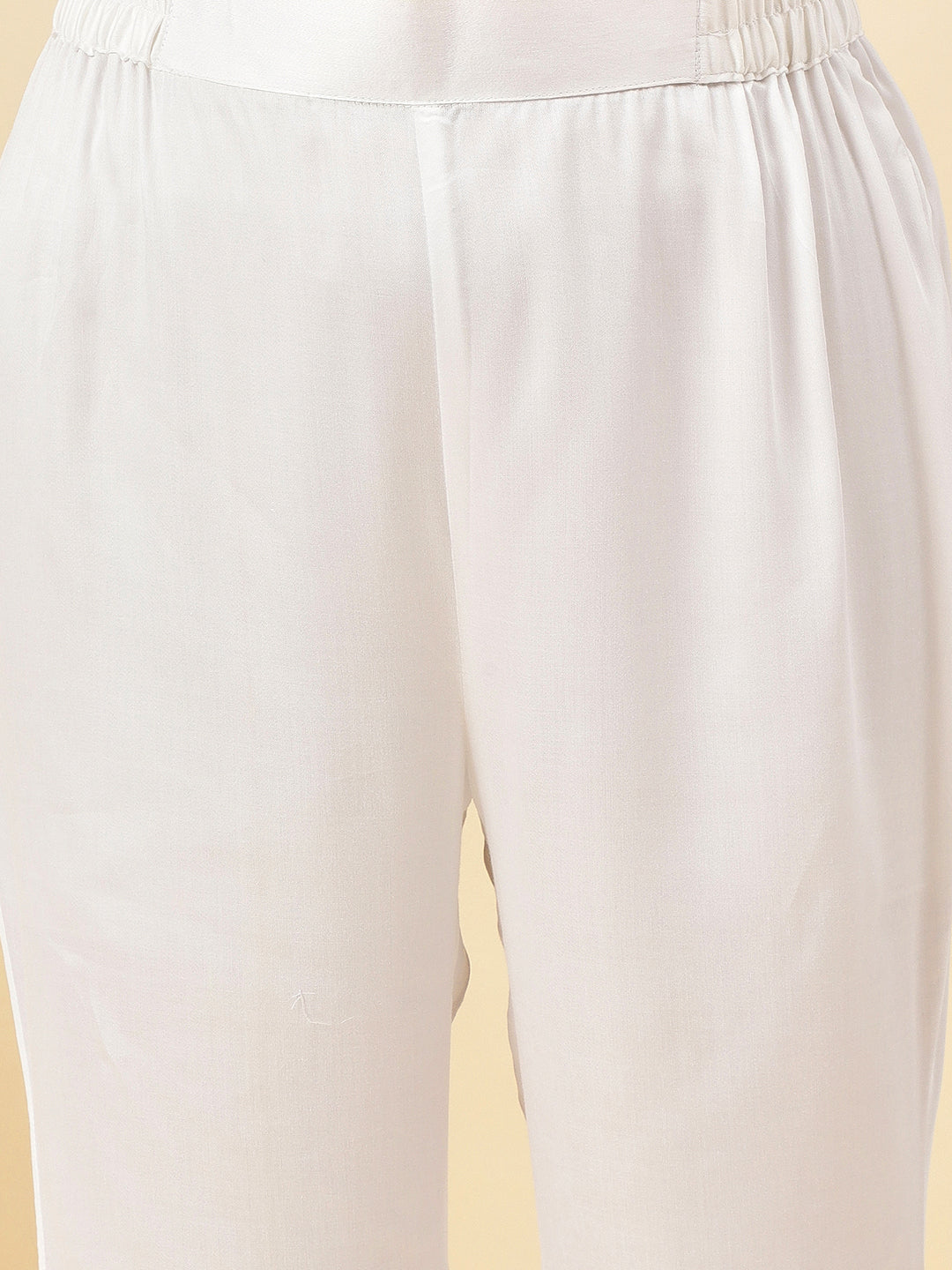 White Net Bell Bottom Pants