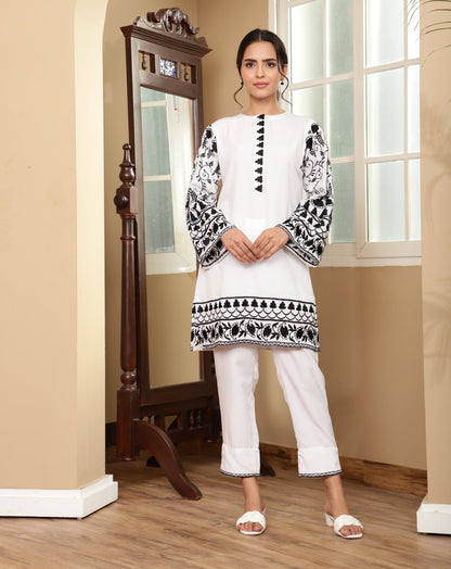 Bitter White Kurta