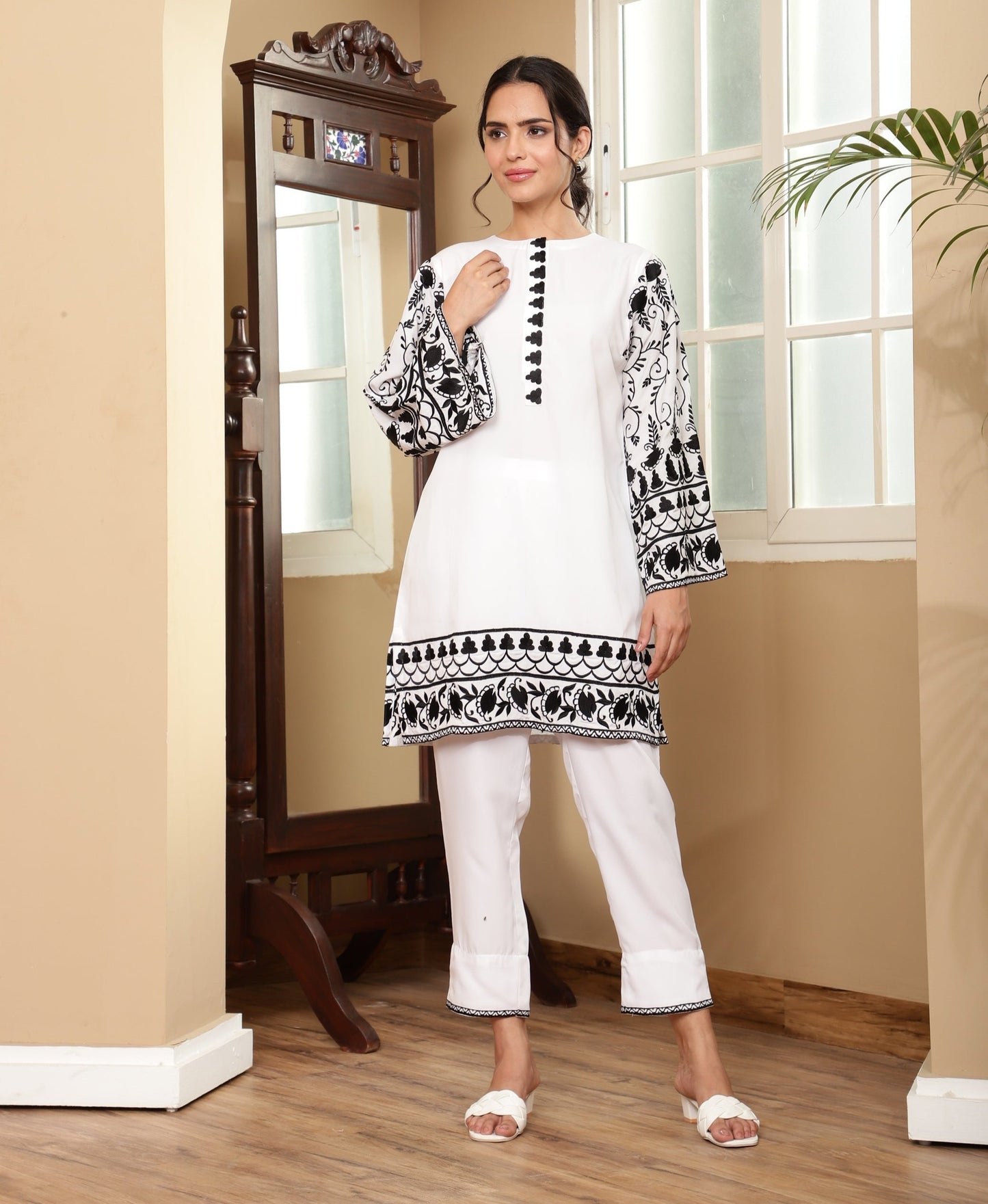 Bitter White Kurta