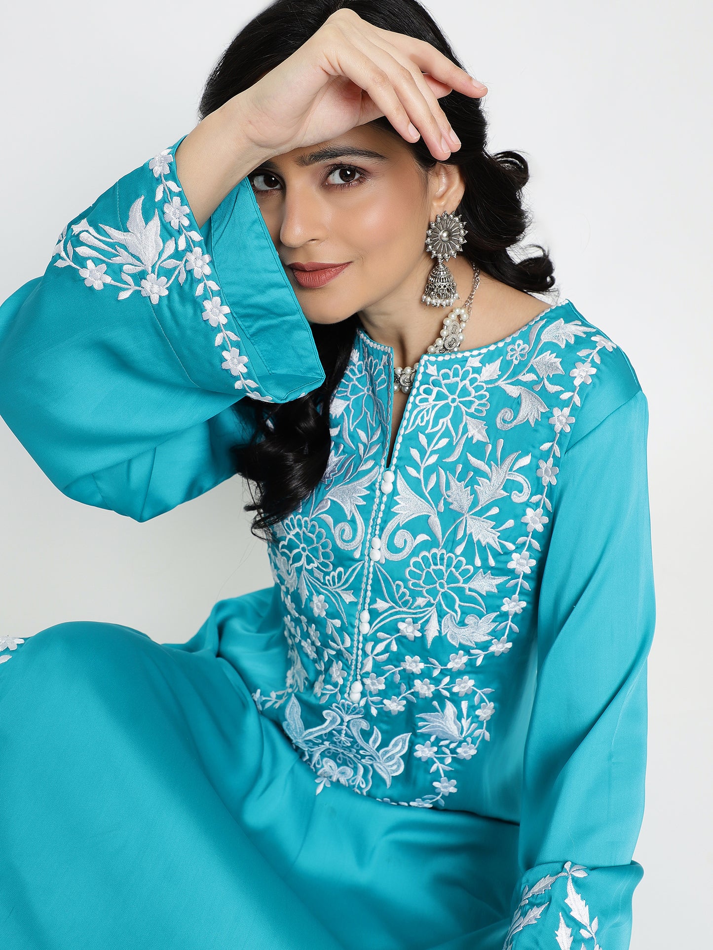 Aqua Kurta