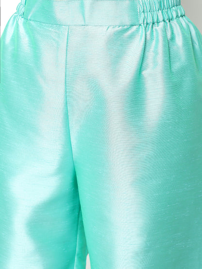 Turquoise Sateen