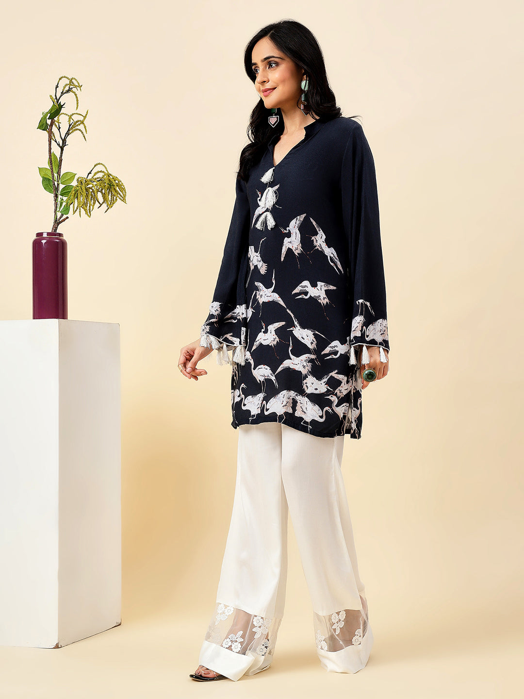 Avian Blossom Kurta