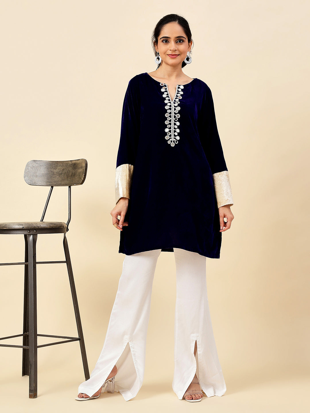 Royal Blue Mirage Kurta