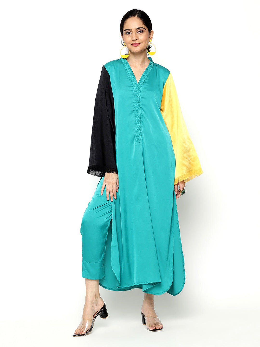 Turquoise Eleganzia Kurta