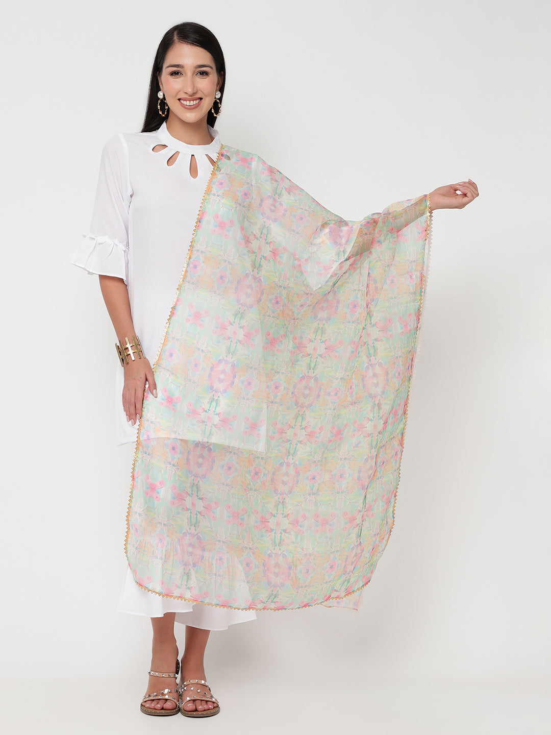 Ivory Adina Dupatta