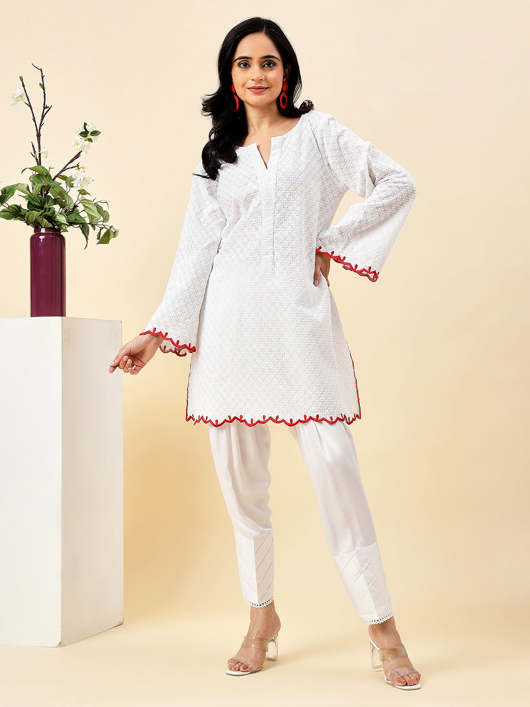 Ivory Serenity Chikankari Kurta