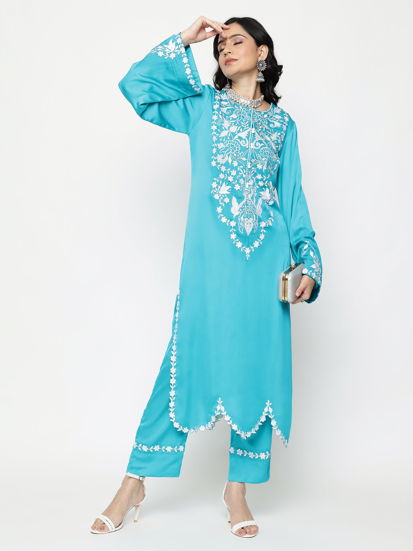 Aqua Kurta