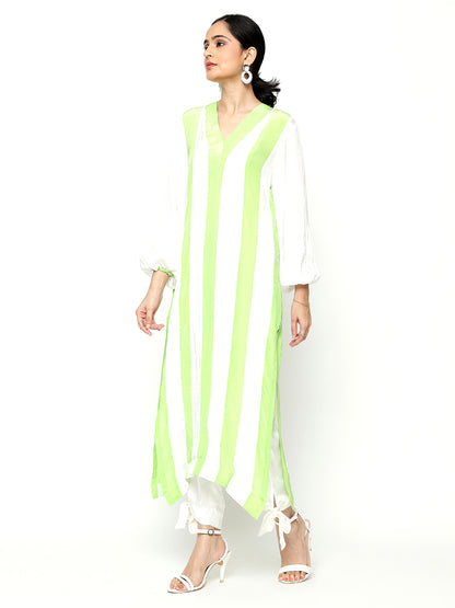 Long Mint Chrome Kurta