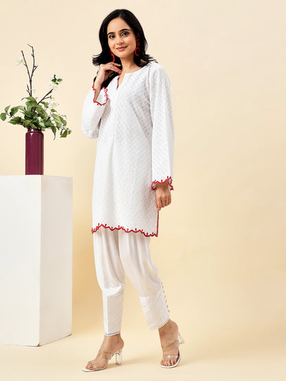 Ivory Serenity Chikankari Kurta