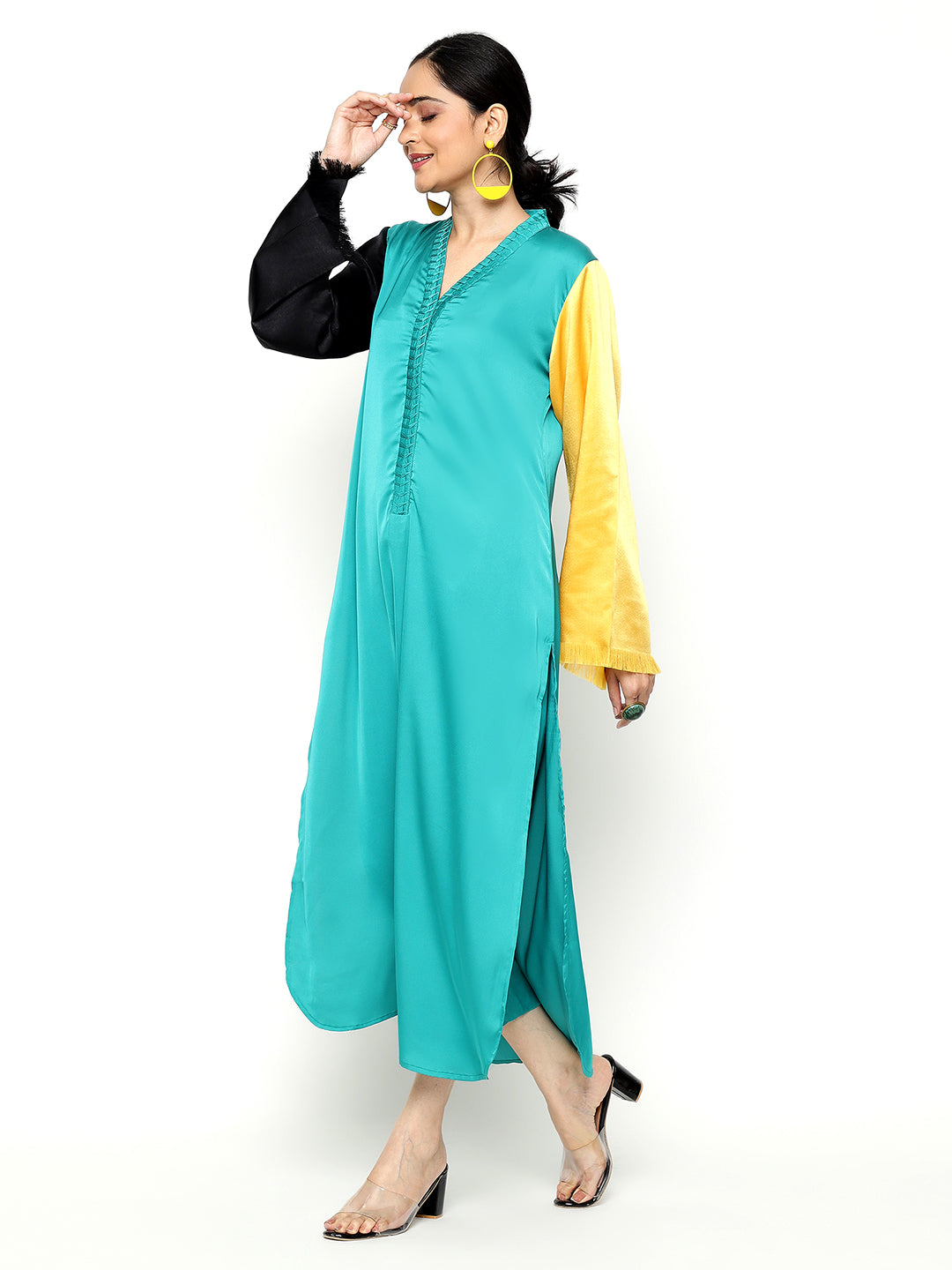 Turquoise Eleganzia Kurta