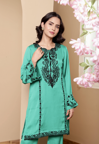 Short Emerald Kurta