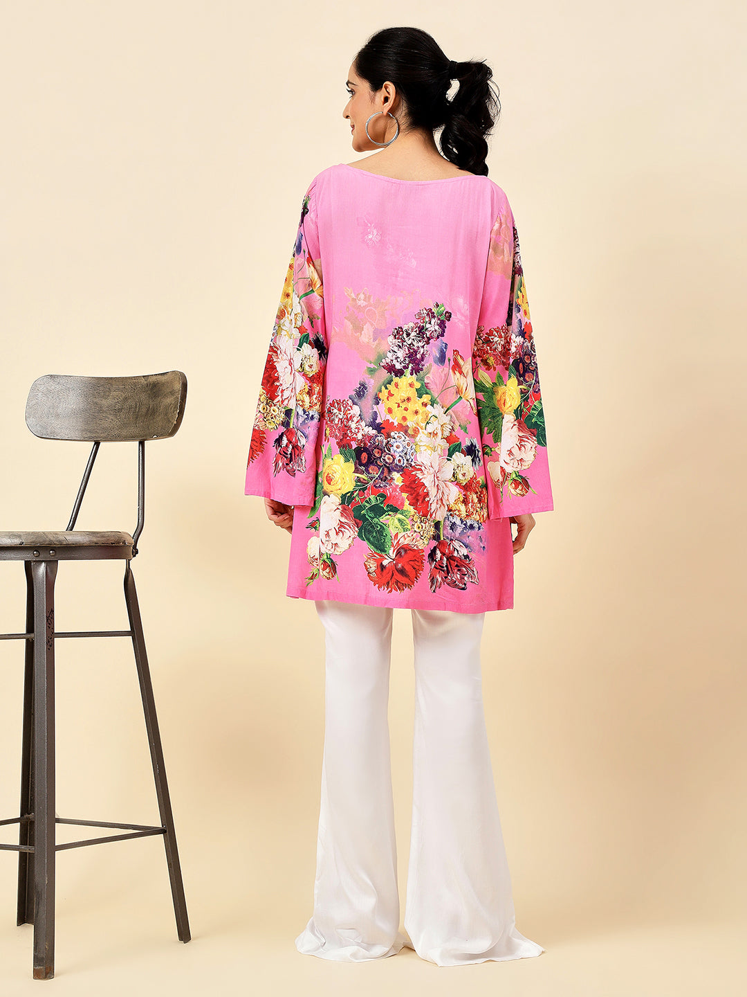 Pink Blossom Kurta