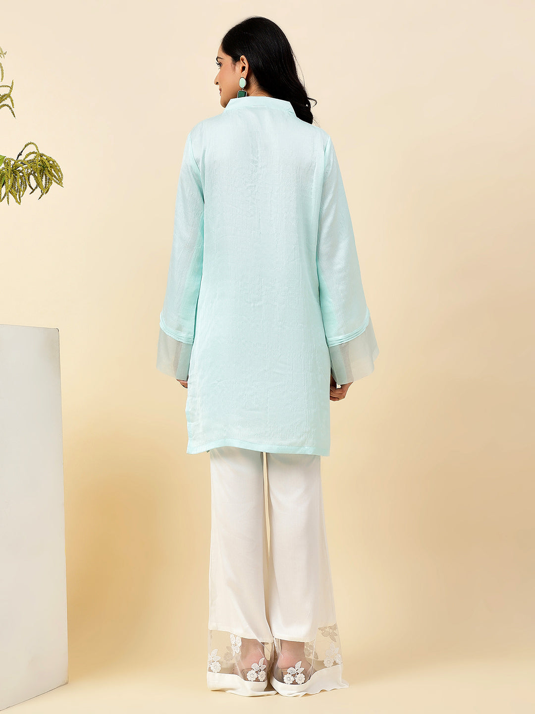 Sky Sateen Kurta