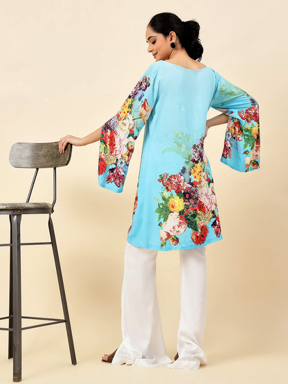 Sky Blossom Kurta