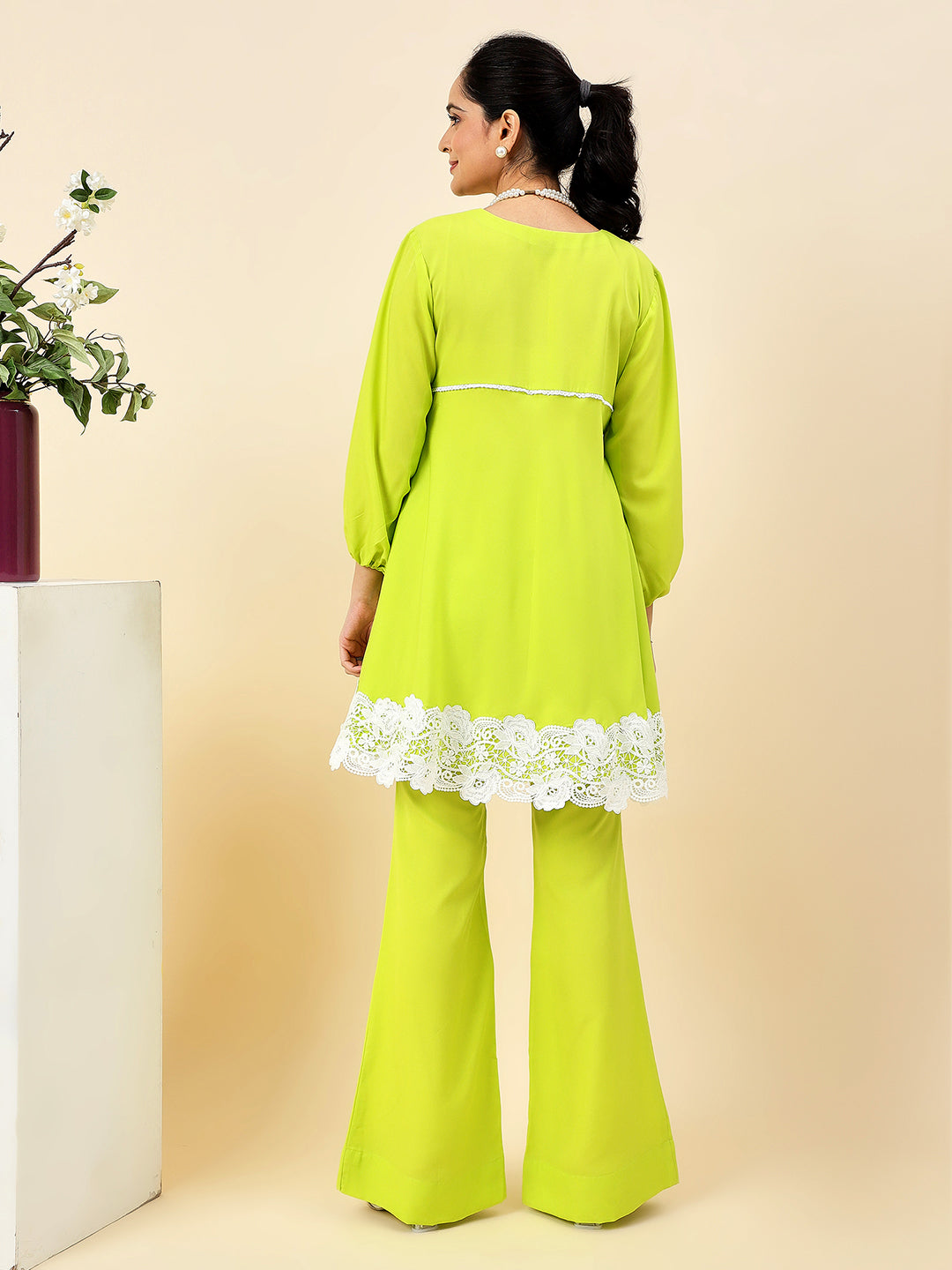 Lime Allure Kurta