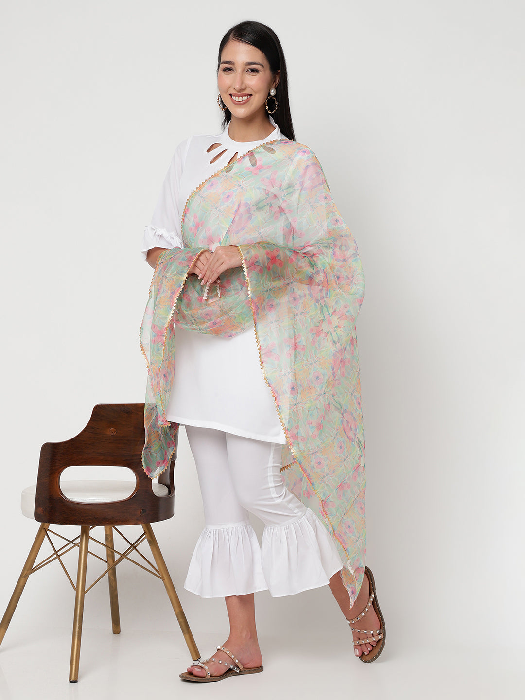 Ivory Adina Dupatta