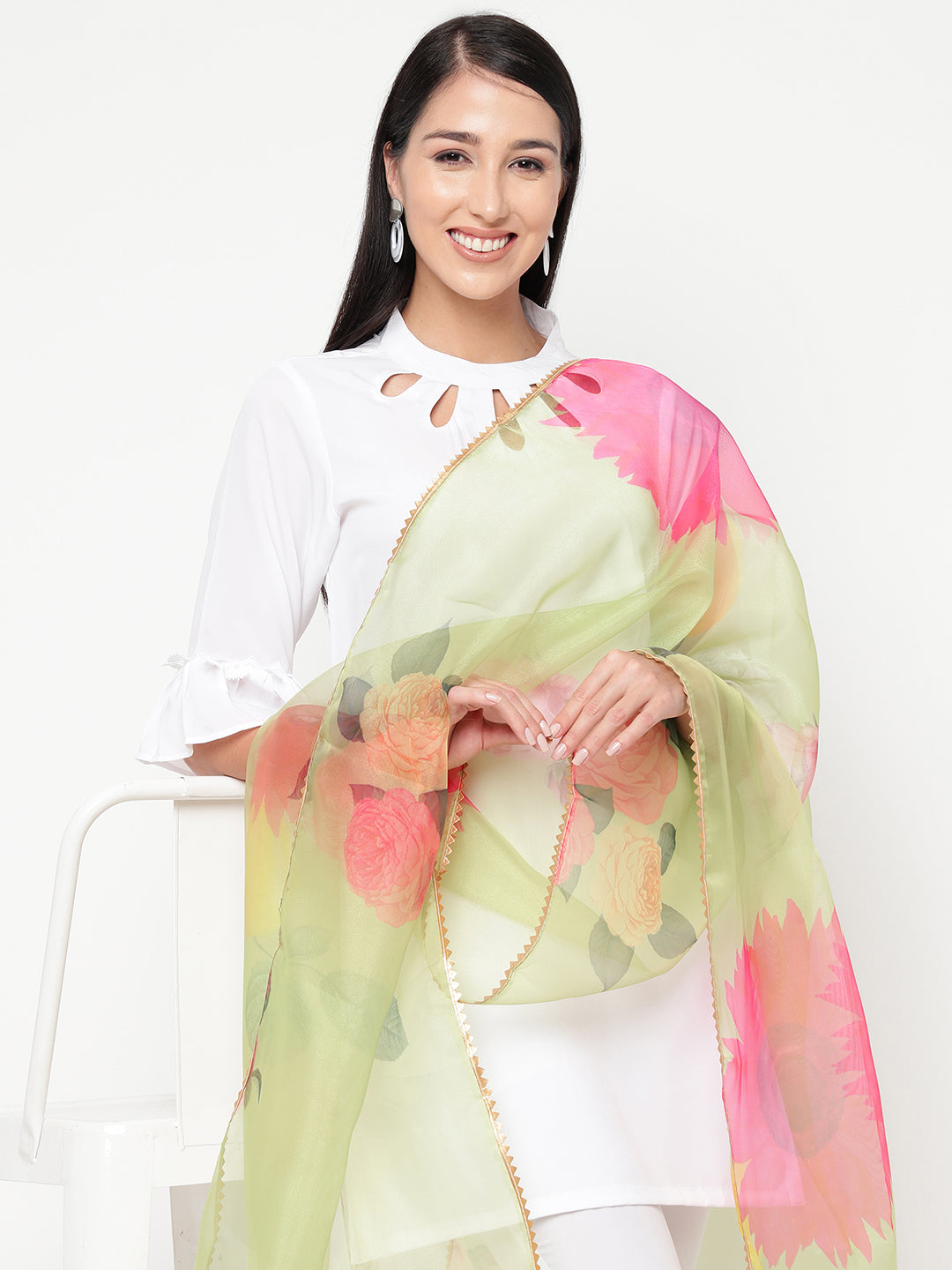 Lemon Adina Dupatta