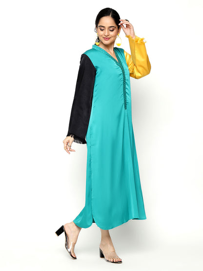 Turquoise Eleganzia Kurta