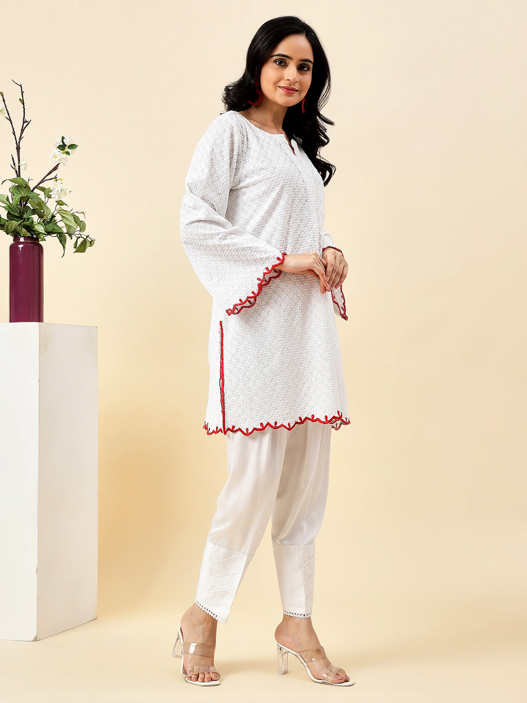 Ivory Serenity Chikankari Kurta