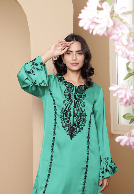 Short Emerald Kurta