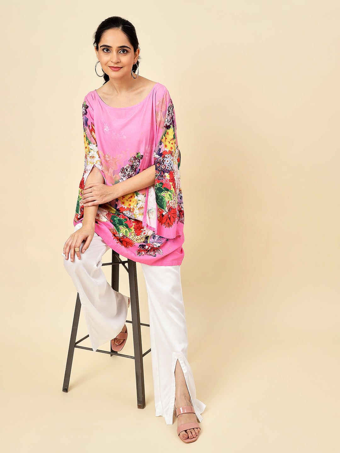 Pink Blossom Kurta