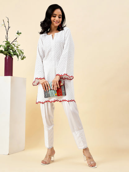 Ivory Serenity Chikankari Kurta