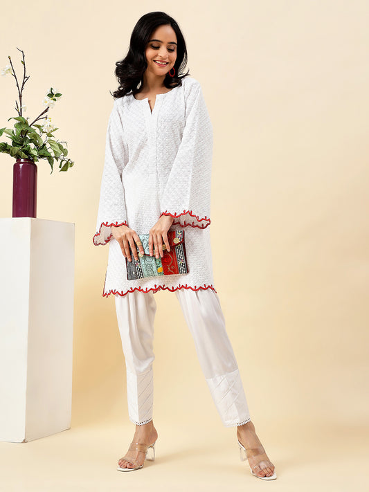 Ivory Serenity Chikankari Kurta