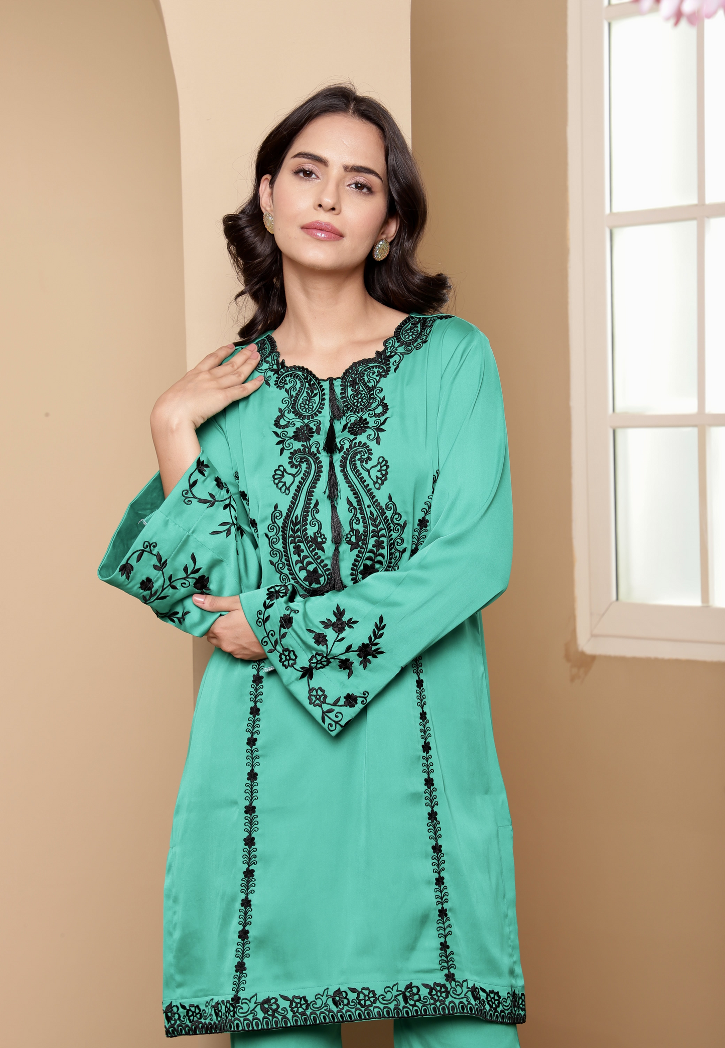 Short Emerald Kurta