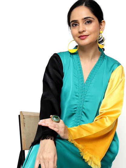 Turquoise Eleganzia Kurta