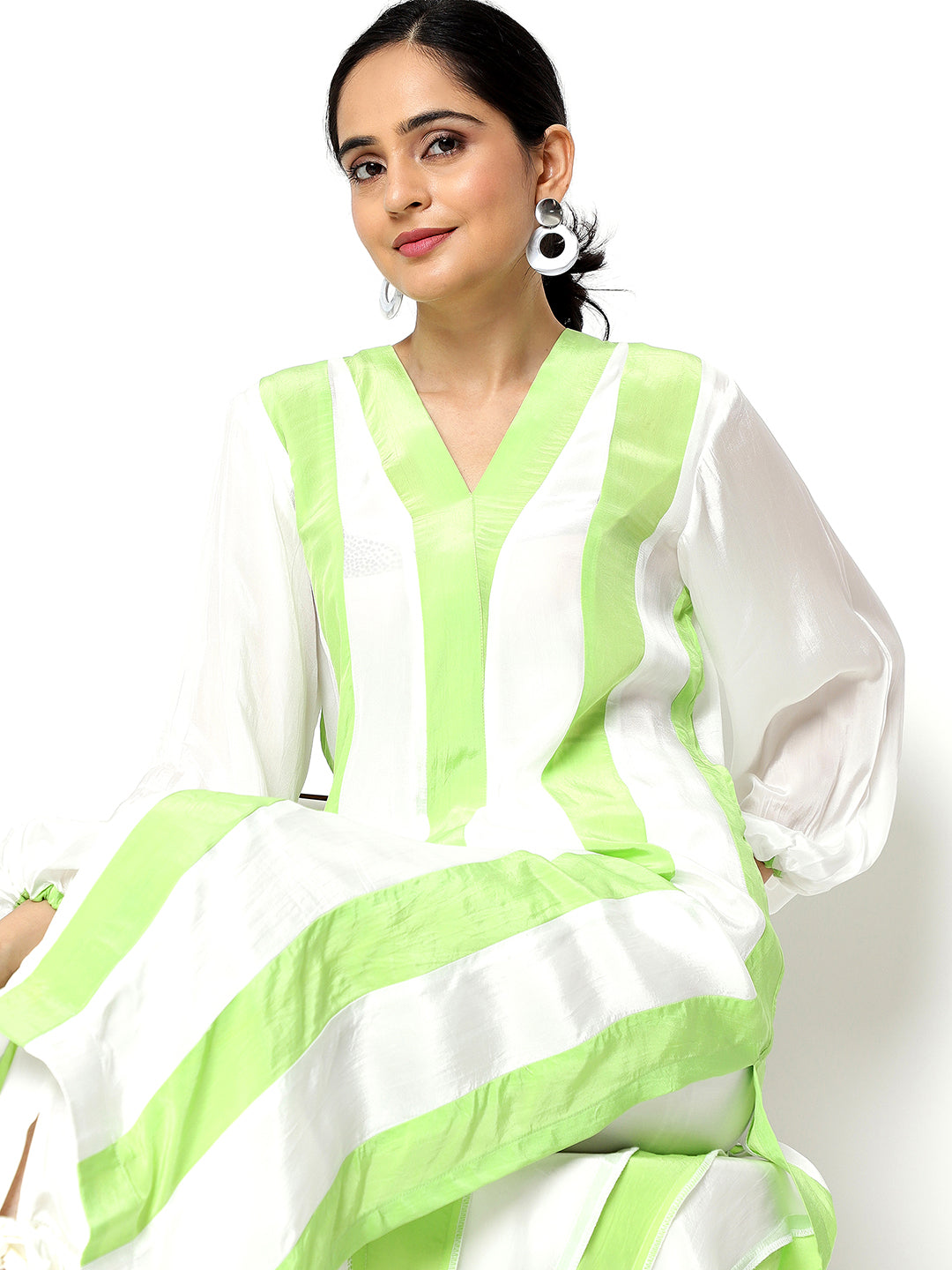 Long Mint Chrome Kurta