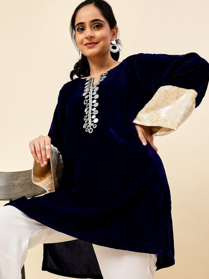 Royal Blue Mirage Kurta