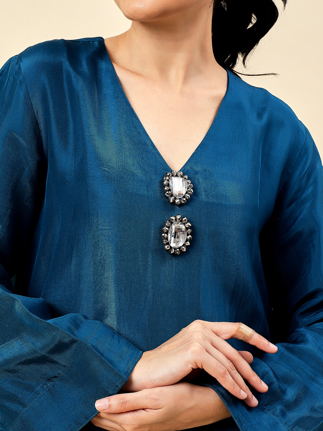 Navy Eleganzia Kurta