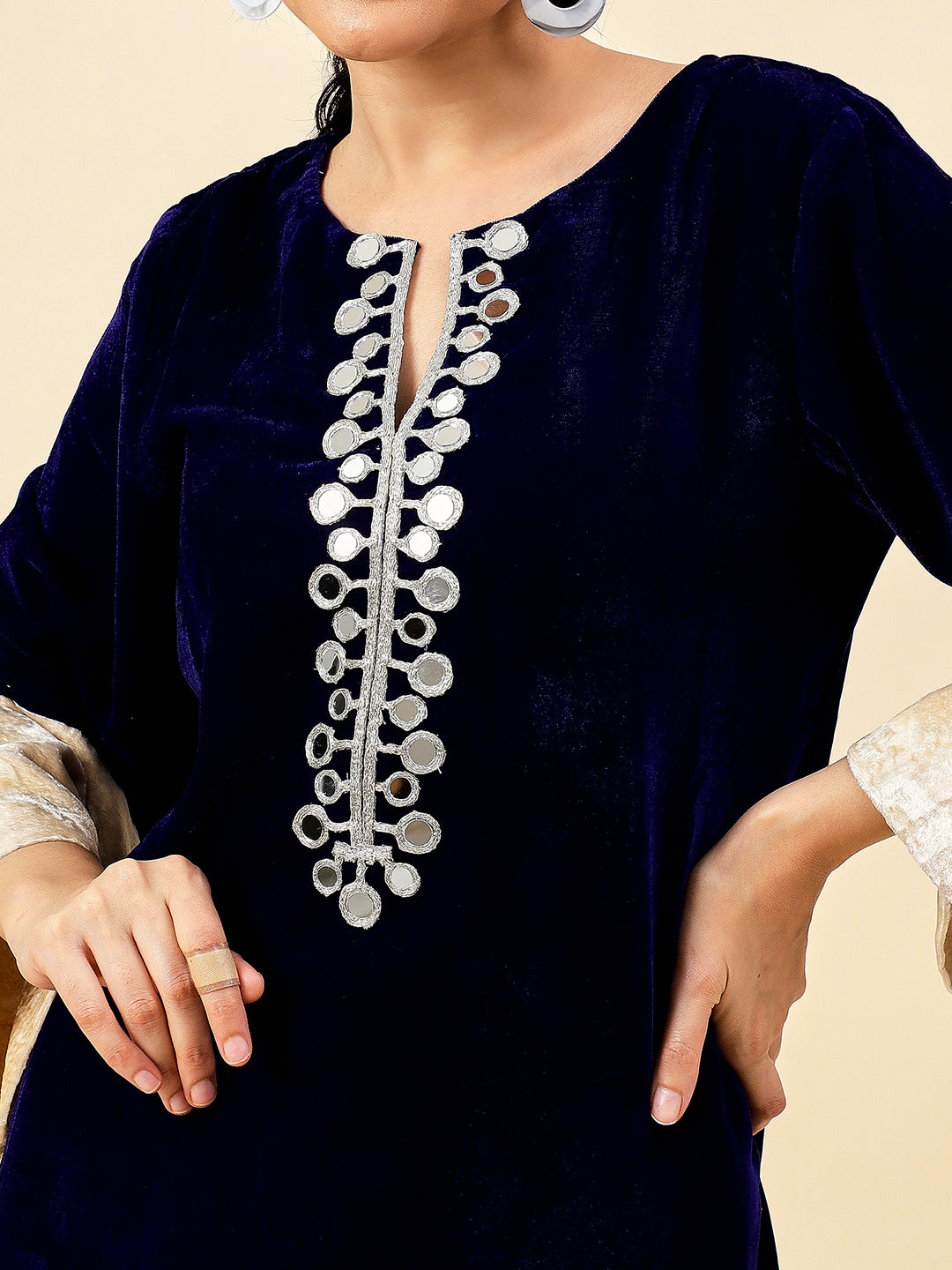 Royal Blue Mirage Kurta