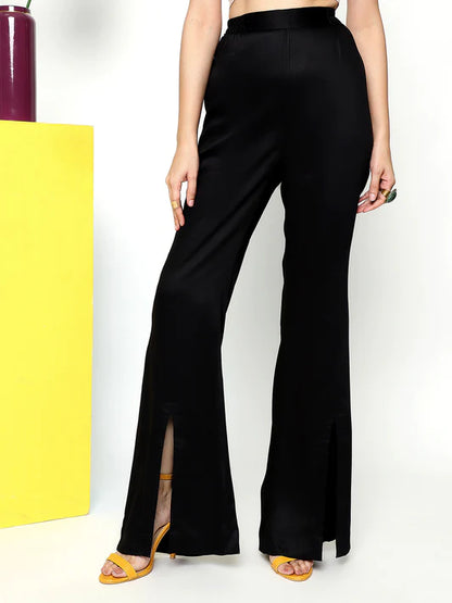 Moss Luxe with Front Slit Bell Bottoms