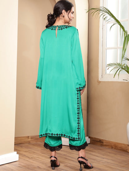 The Paris Green Story Kurta