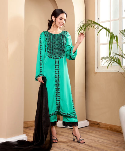 The Paris Green Story Kurta