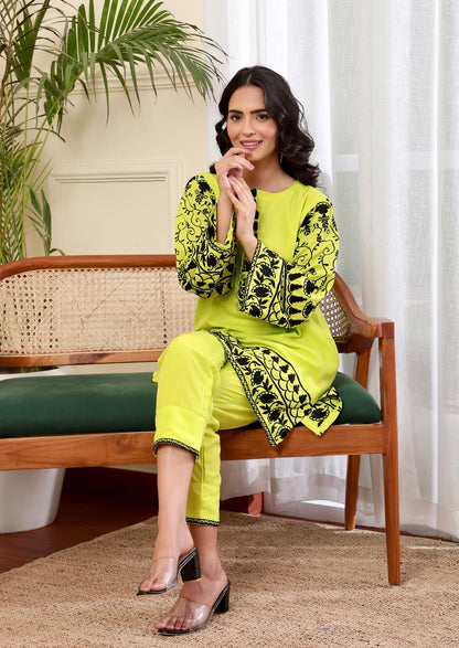 Bitter Lime Kurta