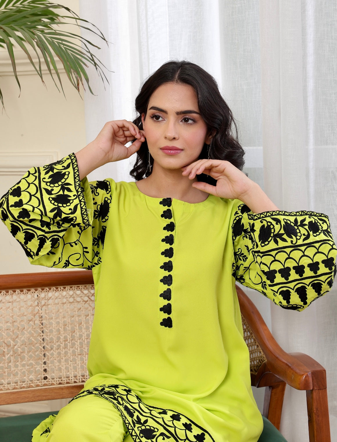 Bitter Lime Kurta