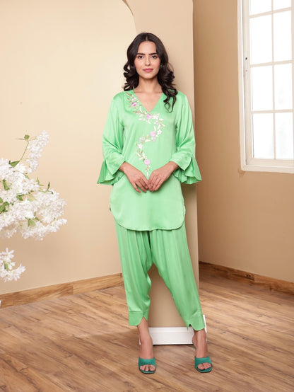 Gloomy Green Kurta